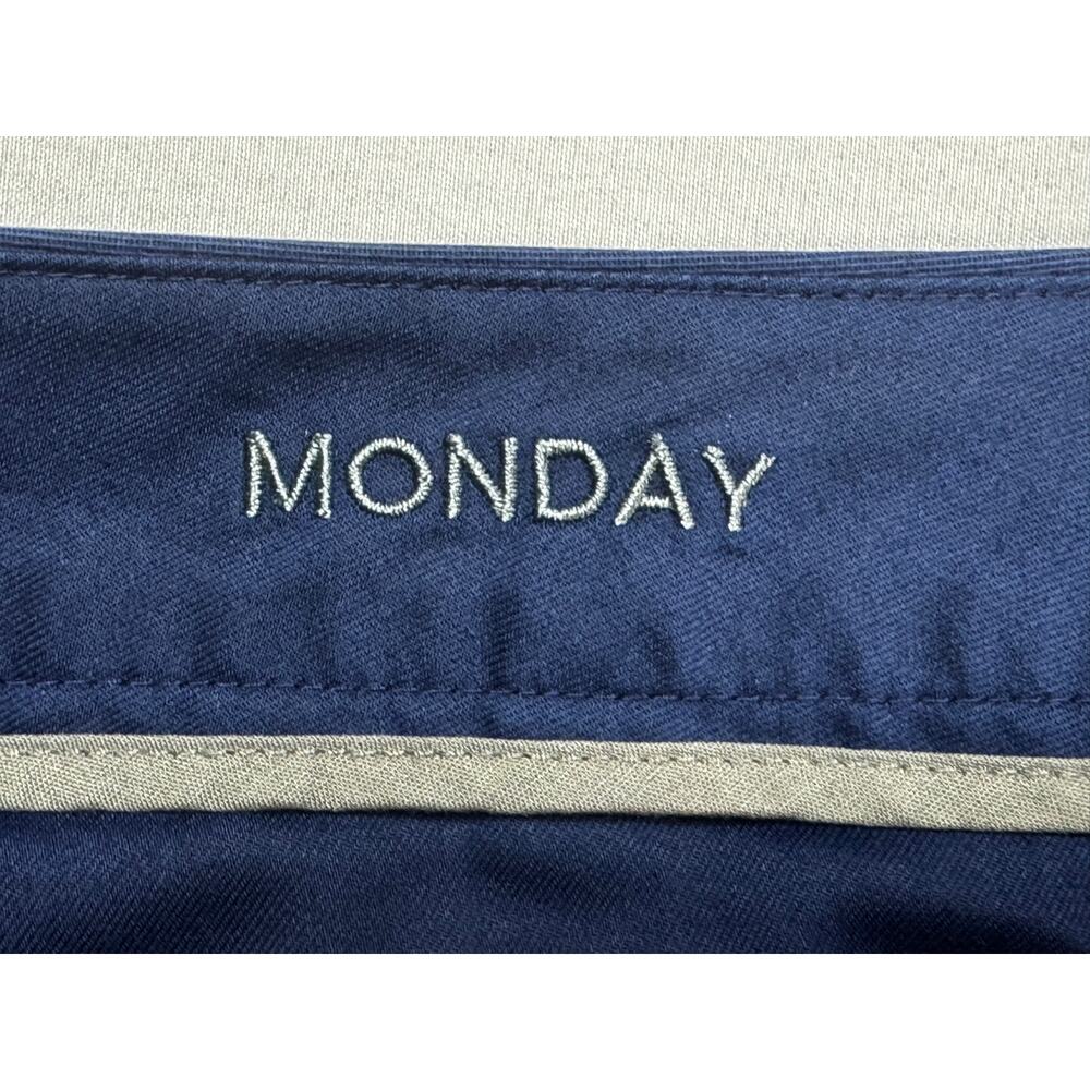 Bonobos Men's "Monday" Blue Slim Straight Chino Pants - Size 33x28 (34x28)* - Picture 3 of 6